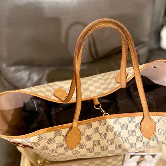 ❌SOLD❌Louis Vuitton Neverfull GM azur with pouch - Picture 2 of 16